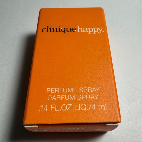 Clinique Happy Perfume Spray Mini Travel Size .14oz EDP Hypoallergenic Parfum - Picture 5 of 5